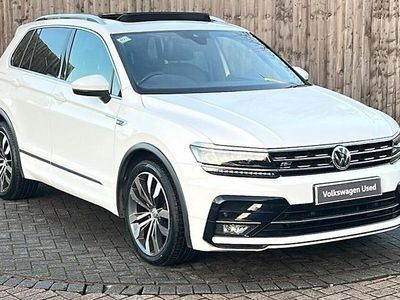 White Used 2018 VW Tiguan R-line SUV | £17,999 (Fair price)