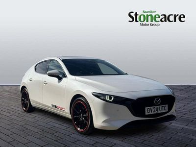 White Used 2024 Mazda 3 Exclusive-Line Hatchback | £20,790 (A bit pricey)