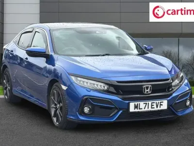 Used Honda Civic EX 126 HP (92 kW) 2021 Blue Hatchback