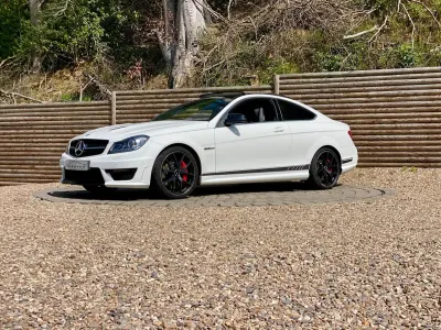 Used Mercedes C63 AMG Edition 507 HP (372 kW) 2014 White Coupe