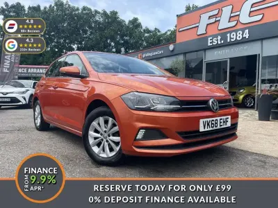 Used VW Polo SE 95 HP (69 kW) 2018 Orange Hatchback