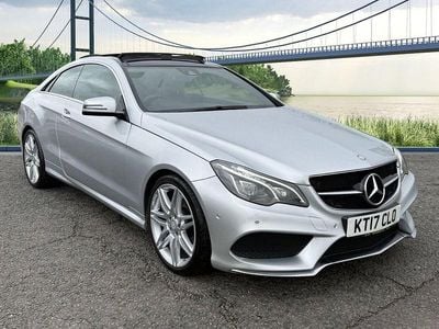 Used Mercedes E350 AMG line 258 HP (189 kW) 2017 Silver Coupe