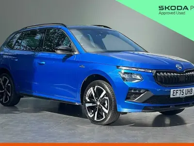 Used Skoda Kamiq Monte Carlo 150 HP (110 kW) 2025 Race blue metallic SUV