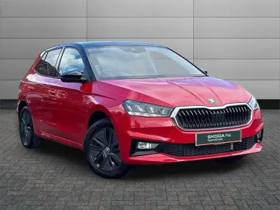 Used Skoda Fabia Design Edition 113 HP (83 kW) 2026 Velvet red metallic black magic pearl effect Hatchback
