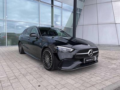 Used Mercedes C300e AMG line 2025 Black Estate