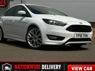 Used Ford Focus ST-Line 140 HP (102 kW) 2018 White Hatchback