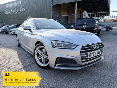 Used Audi A5 Sportback S-Line 190 HP (139 kW) 2017 Silver Hatchback