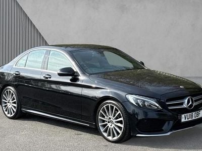 Used Mercedes C200 AMG line 136 HP (100 kW) 2018 Black