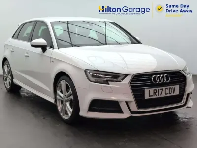 Used Audi A3 Sportback S-Line 150 HP (110 kW) 2017 White Hatchback
