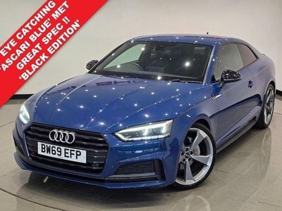 Used Audi A5 Black Edition 190 HP (139 kW) 2019 Blue Coupe