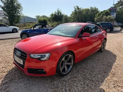 Used Audi A5 Black Edition 177 HP (130 kW) 2014 Red Coupe