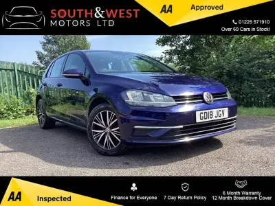 Used VW Golf VII SE 115 HP (84 kW) 2018 Blue Hatchback