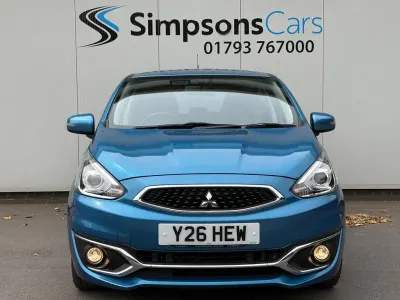 Used Mitsubishi Mirage 2018 Blue Hatchback