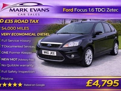 Used Ford Focus Zetec 110 HP (80 kW) 2010 Black Hatchback