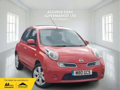Begagnad Nissan Micra N-TEC 79 HK (58 kW) 2010 Röd Halvkombi