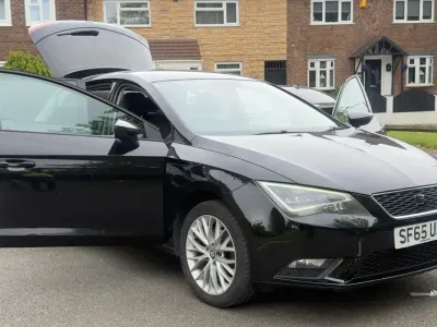 Used Seat Leon SE 110 HP (80 kW) 2015 Black Hatchback