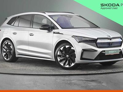 Used Skoda Enyaq iV SportlinePlus 143 kW (195 HP) 2023 Brilliant silver metallic SUV
