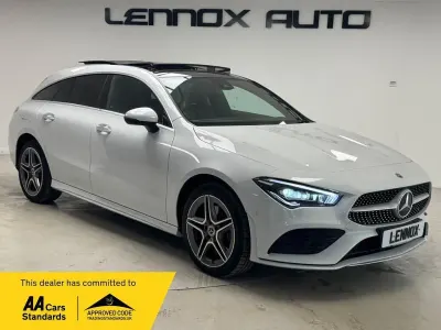 Used Mercedes CLA250e AMG Line Premium Plus 218 HP (160 kW) 2021 White Sedan