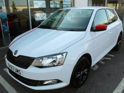 Begagnad Skoda Fabia 2017 Vit Halvkombi