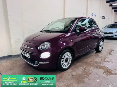 Used Fiat 500 Lounge 69 HP (50 kW) 2017 Red Hatchback