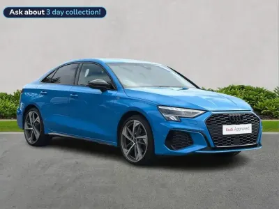 Used Audi A3 Black Edition 147 HP (108 kW) 2023 Blue Sedan