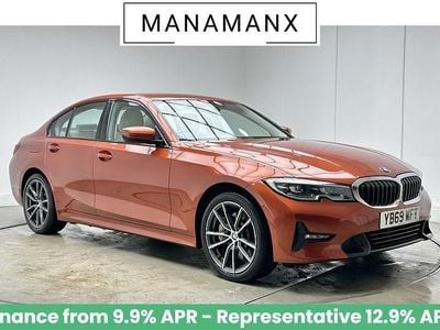 Sunset orange Used 2019 BMW 330e Sport Line Sedan | £17,180 (Fair price)