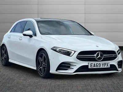 Used Mercedes A35 AMG Premium Plus 306 HP (225 kW) 2019 White Hatchback