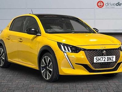 Yellow Used 2022 Peugeot e-208 GTi Hatchback | £13,190 (Fair price)