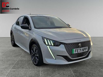 White Used 2021 Peugeot e-208 GT Hatchback | £13,200 (Fair price)