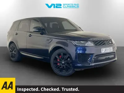 Begagnad Land Rover Range Rover Sport Dynamic 404 HK (297 kW) 2019 Blå SUV