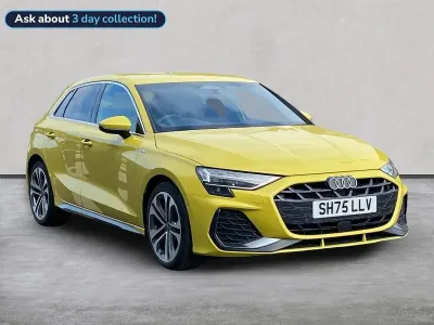 Used Audi A3 Sportback S-Line 150 HP (110 kW) 2025 Yellow Hatchback