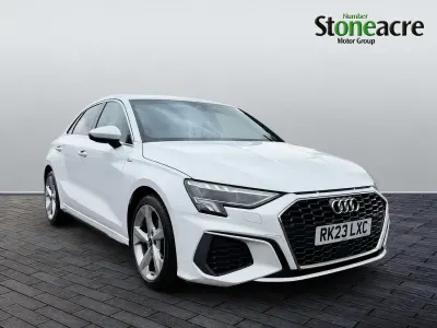 Used Audi A3 S-Line 110 HP (80 kW) 2023 White Sedan