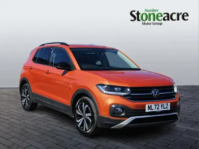 Used VW T-Cross Black Edition 110 HP (80 kW) 2022 Orange SUV