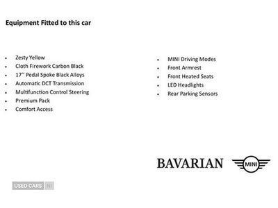 Used Mini Cooper Classic 134 HP (98 kW) 2022 Yellow Hatchback