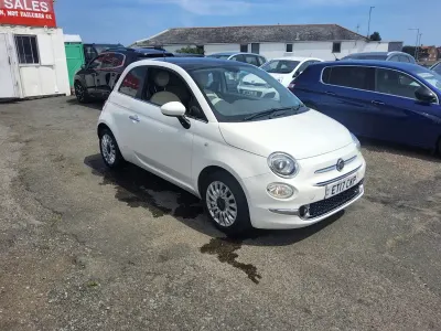 Used Fiat 500 Lounge 69 HP (50 kW) 2017 White Hatchback