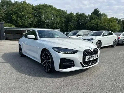 Used BMW 420 Coupé M Sport 192 HP (141 kW) 2021 Alpine white Coupe