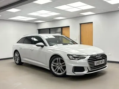 Used Audi A6 S-Line 204 HP (150 kW) 2019 White Estate