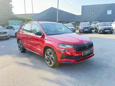 Used Skoda Karoq SportLine 150 HP (110 kW) 2025 Red SUV
