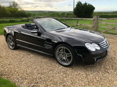 Begagnad Mercedes SL55 AMG AMG 510 HK (375 kW) 2005 Svart Cab