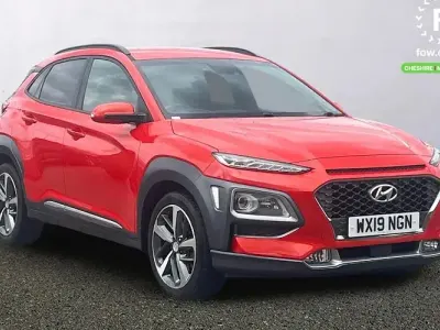 Gebraucht Hyundai Kona Premium 177 PS (130 kW) 2019 Orange SUV