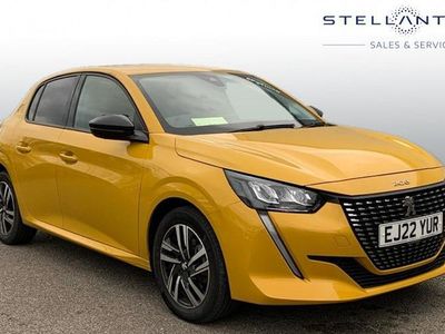 Yellow Used 2022 Peugeot 208 Allure Premium Hatchback | £13,089 (Fair price)