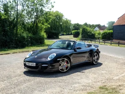 Used Porsche 997 Turbo 480 HP (353 kW) 2007 Black Cabriolet