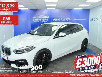 Used BMW 118 Sport Line 140 HP (102 kW) 2020 White Hatchback