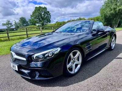Used Mercedes SL400 AMG line 367 HP (269 kW) 2017 Black Cabriolet