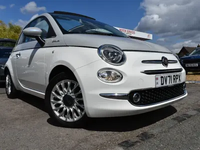 Used Fiat 500C Dolcevita 70 HP (51 kW) 2021 White/grey Cabriolet