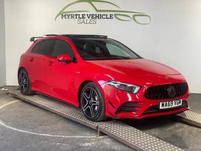 Used Mercedes A35 AMG Premium Plus 2019 Red Hatchback
