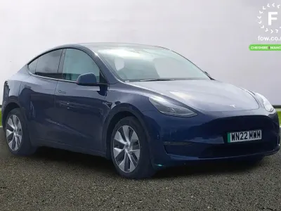 Używany Tesla Model Y Long Range AWD 85 kW (116 KM) 2022 Niebieski SUV