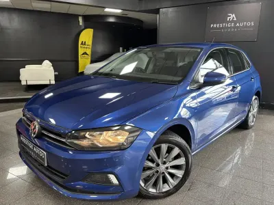 Usado VW Polo SE 95 HP (69 kW) 2018 Azul Citadino