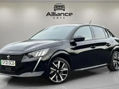Used Peugeot e-208 Premium 100 kW (136 HP) 2021 Black Hatchback