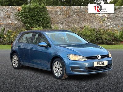 Used VW Golf VII SE 105 HP (77 kW) 2013 Blue Hatchback